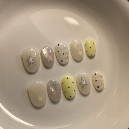 Dekoratives Stern-Thema-Nagelkunst-Set