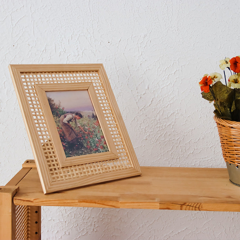 Kunstvoller Rattan Bilderrahmen Brehn
