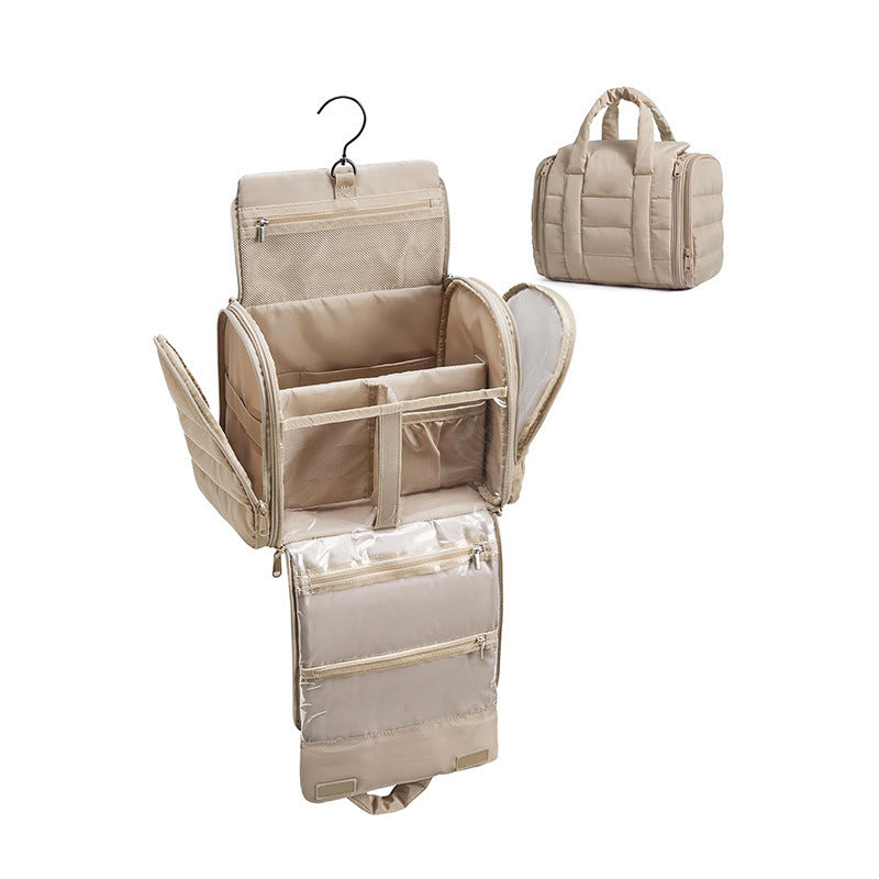 Kosmetik-Organizer Tasche mit Abnehmbarem Haken und Transparenten Fächern Brehn