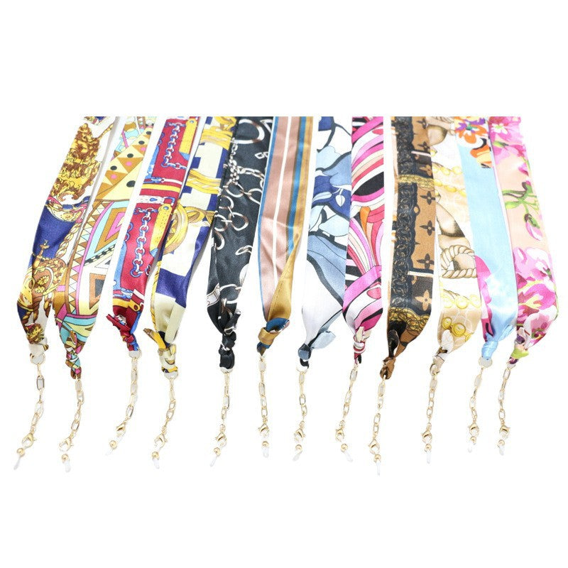 Florale Seidenbrille Kette Brehn