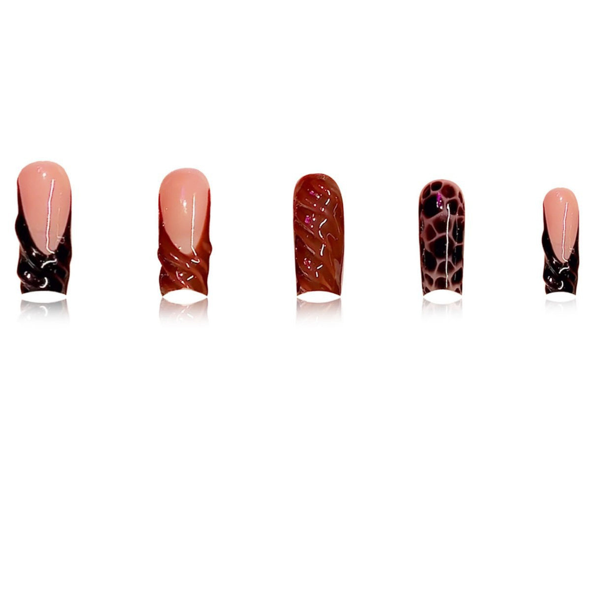 Künstlerische Acryl-Nagelverzierungen Brehn