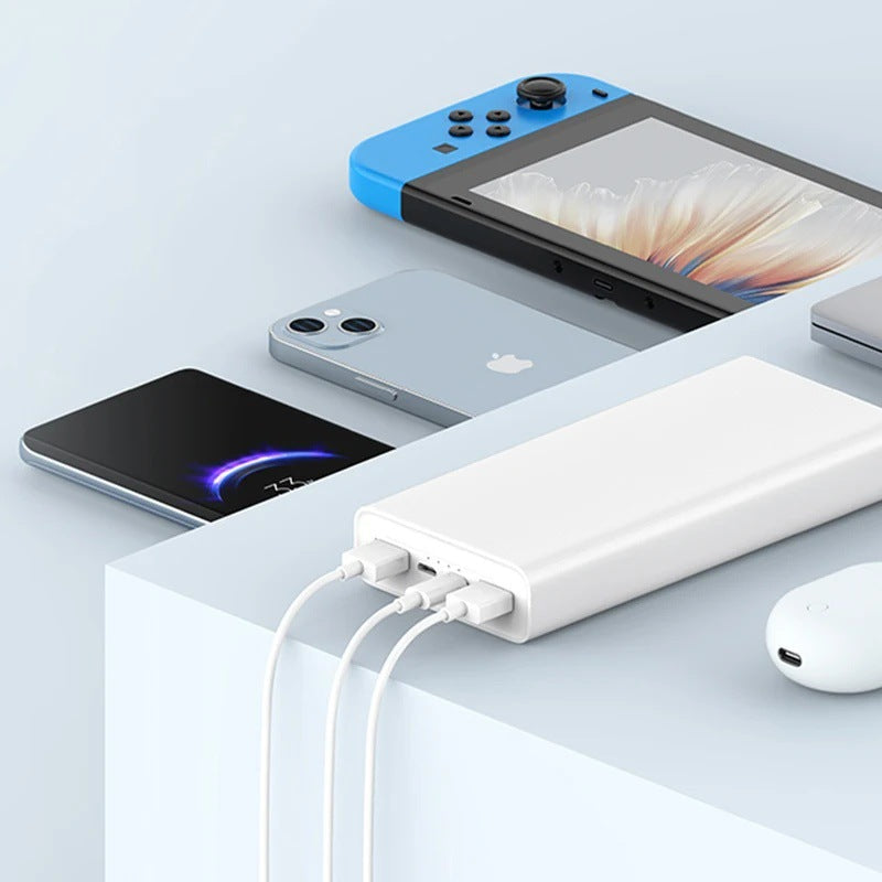 Hochleistungs-20.000-mAh-tragbare Powerbank mit dualen USB-A- und USB-C-Schnellladeanschlüssen Brehn