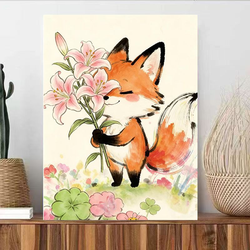 Niedliche Tierillustration Wandkunst Brehn