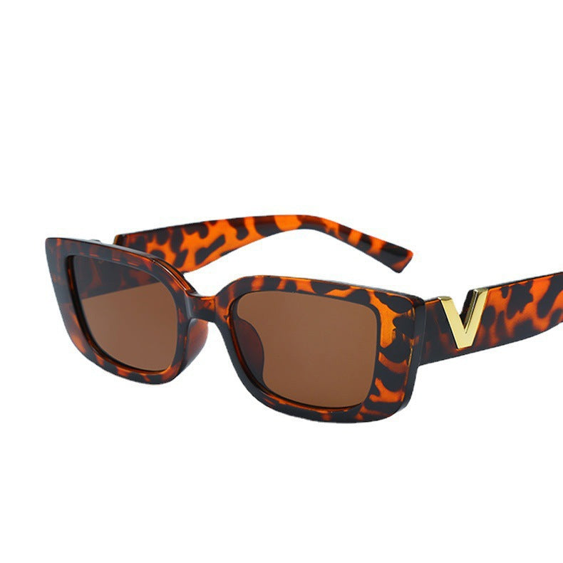 Damen modische Sonnenbrille im trendigen Leopardenmuster Brehn