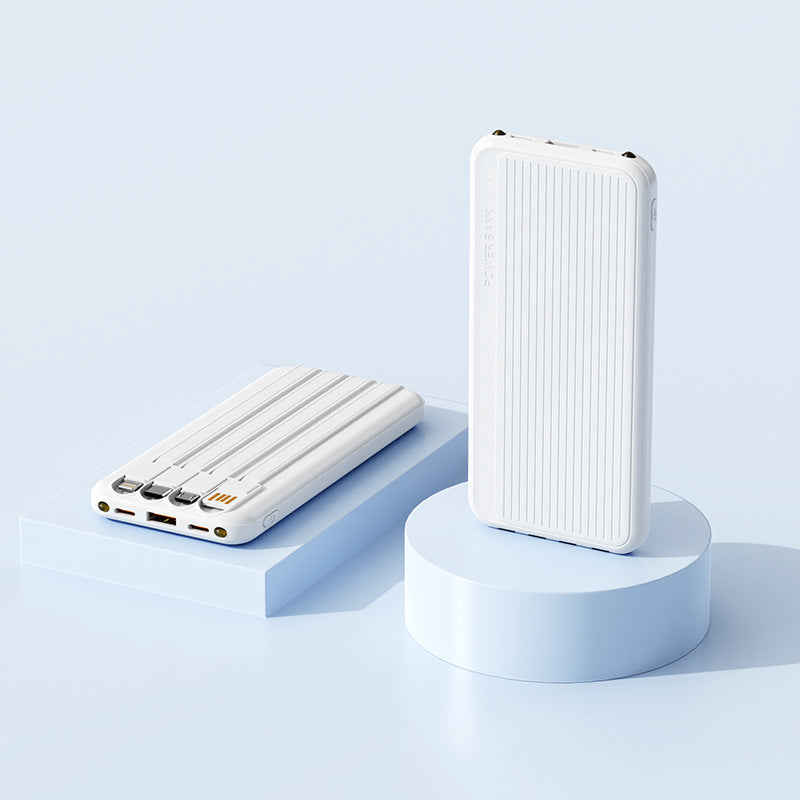 Powerbank mit Integrierten Ladekabeln und Hochgeschwindigkeitsladefunktion Brehn
