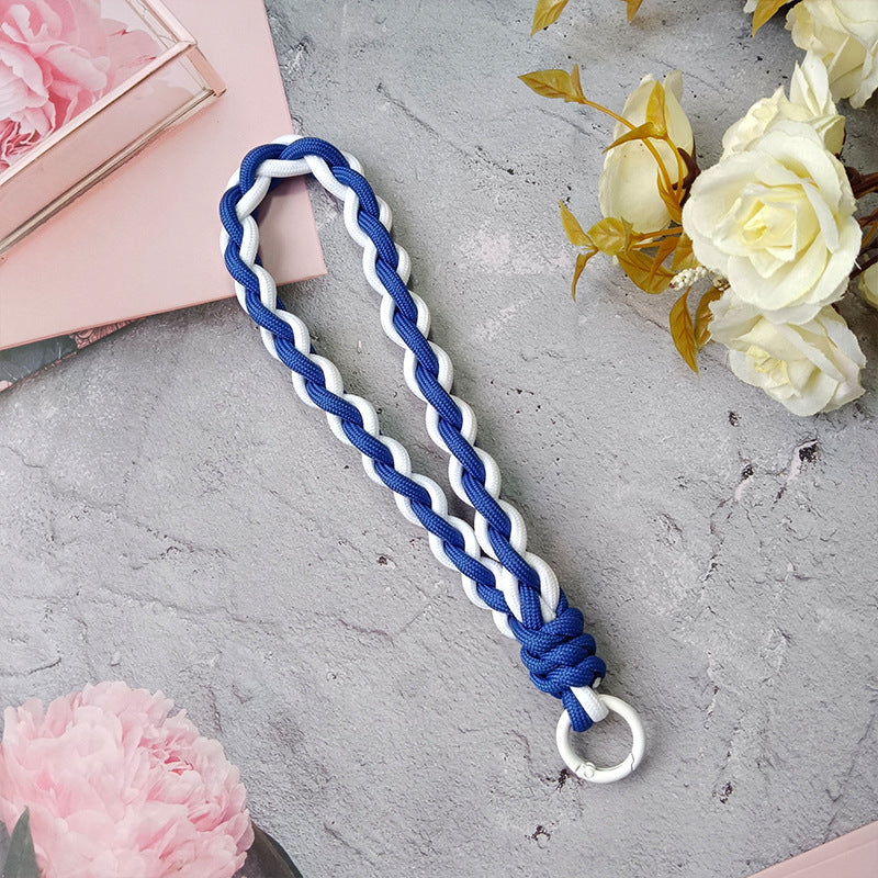 Texturierter geflochtener Schlüsselanhänger Halter Brehn