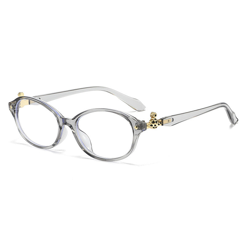 Damen modische optische Brille im eleganten Ova-Design mit goldenen Akzenten Brehn