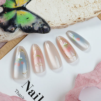 Dekoratives florales Press-On-Nageldesign