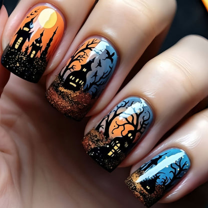 Spooky Halloween Nagelkunst Set Brehn