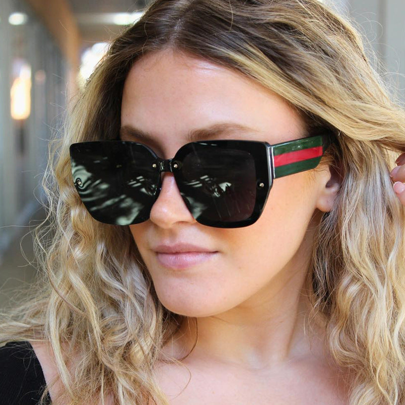 Damen oversized Sonnenbrille mit modischem Rahmen und UV-Schutz Brehn