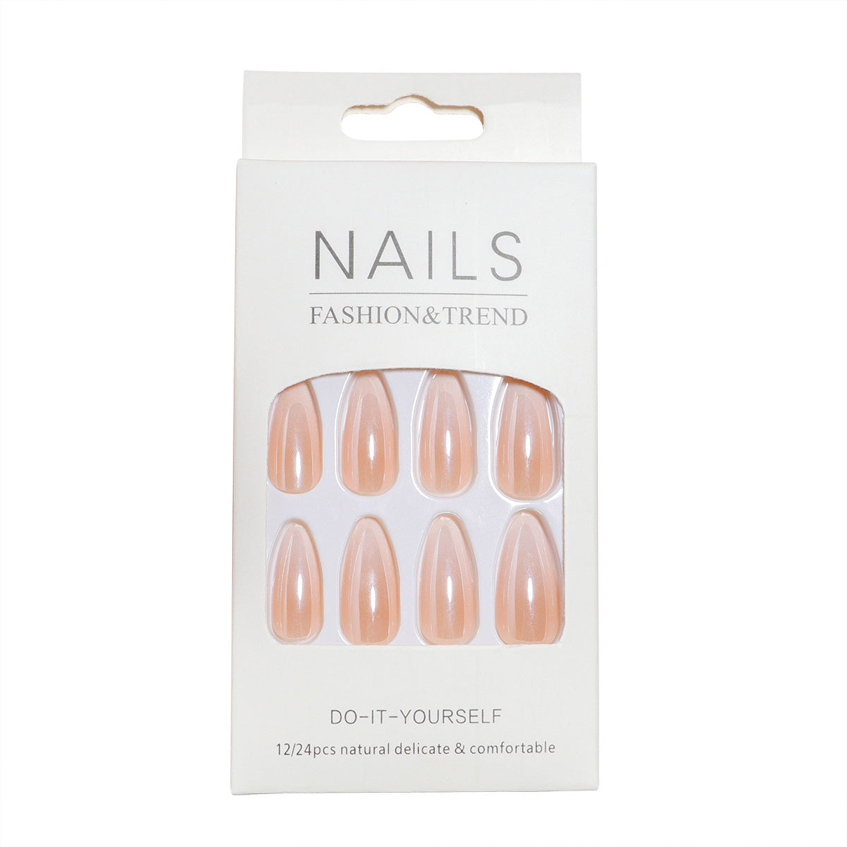 DIY Natürlicher Finish Press-On Nail Set Brehn 1787225130