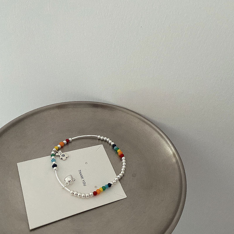Farbige Charm Perlenarmband Brehn