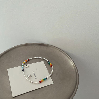 Farbige Charm Perlenarmband Brehn
