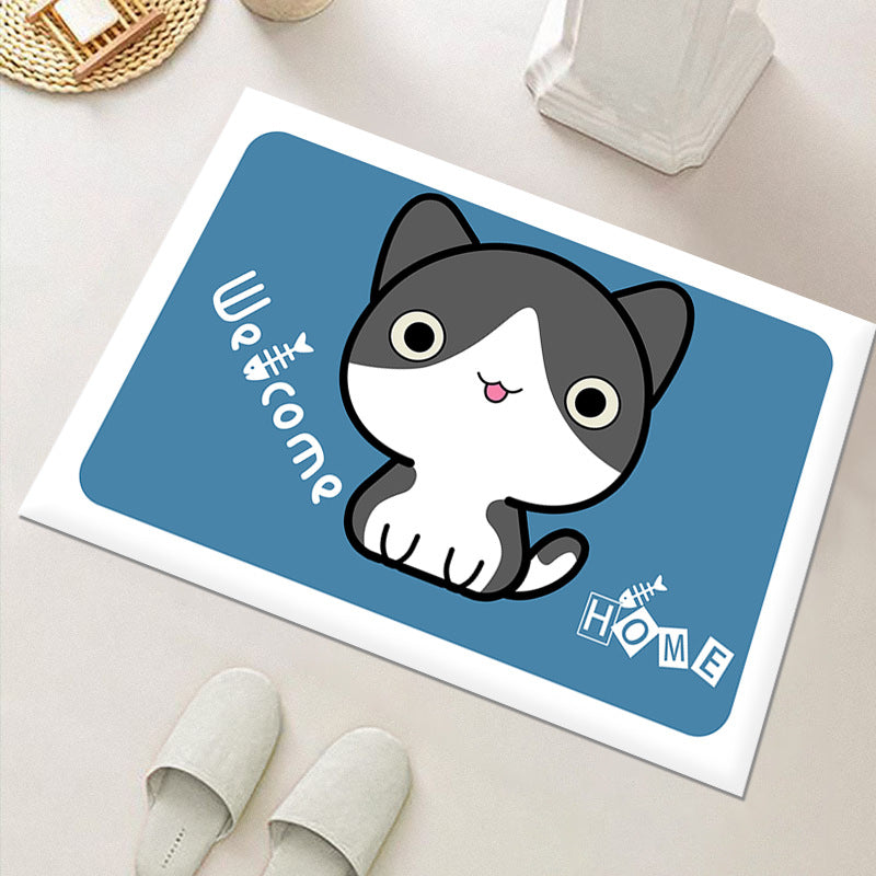 Niedliche katzenmotivierte Innenbereichmatte