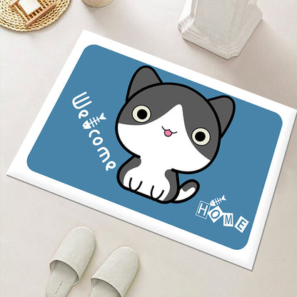 Niedliche katzenmotivierte Innenbereichmatte