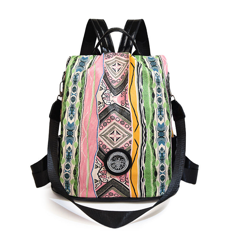 Künstlerisch gemusterter Rucksack