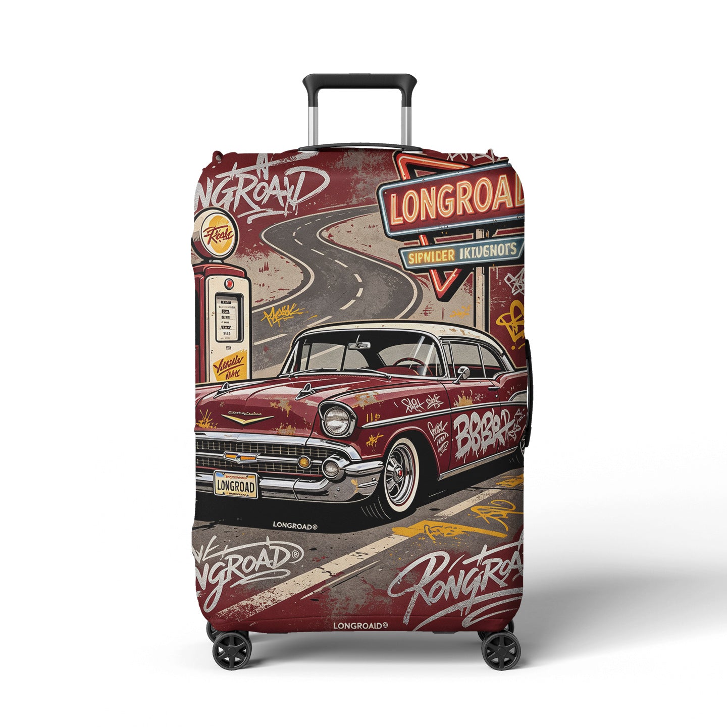 Damen Kofferhülle mit Vintage-Automotiv-Design Brehn