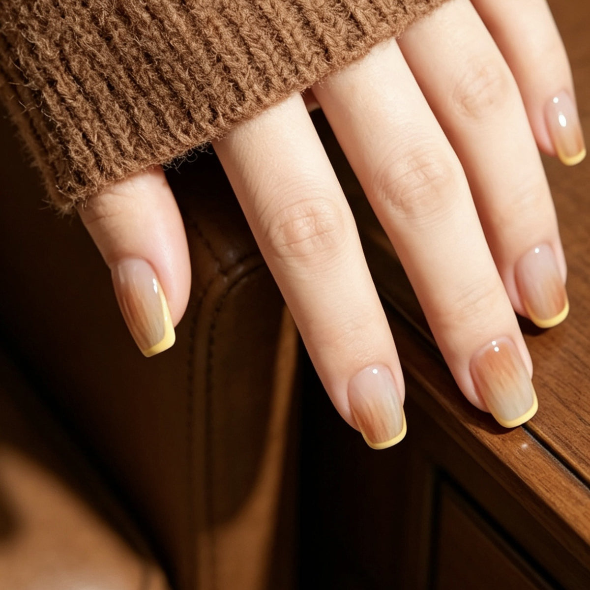 Ombre French Tip Acryl Nagelset Brehn