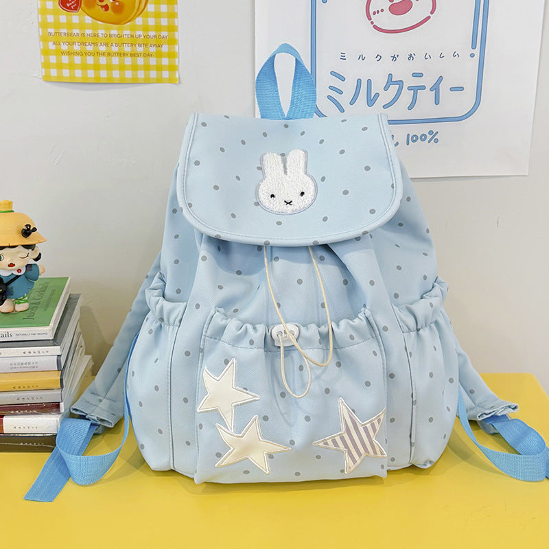 Niedlicher, cartoon-inspirierter Drawstring-Schulrucksack