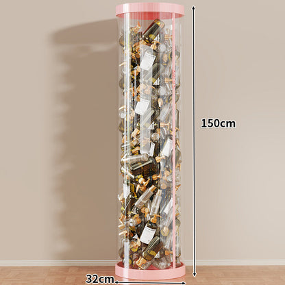 Hohe klare acryl vertikale Display-Zylinder für Mini-Parfüm- & Probeflaschen-Sammlung