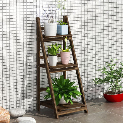 Mehrstufiges Holzleitershelf Brehn