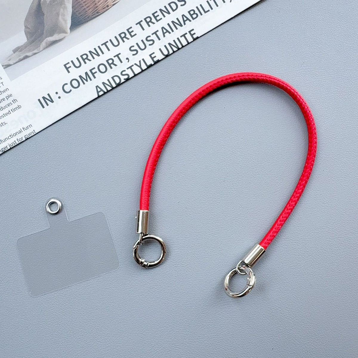 Premium langlebiger Schlüsselband mit Metallclips Brehn