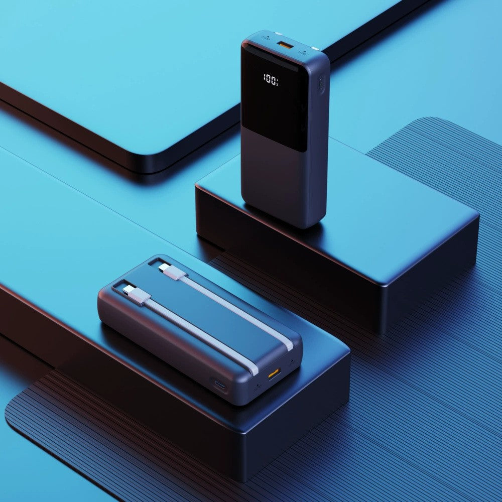 Tragbare Powerbank mit Integrierter Ladestation und Digitaler Anzeige Brehn