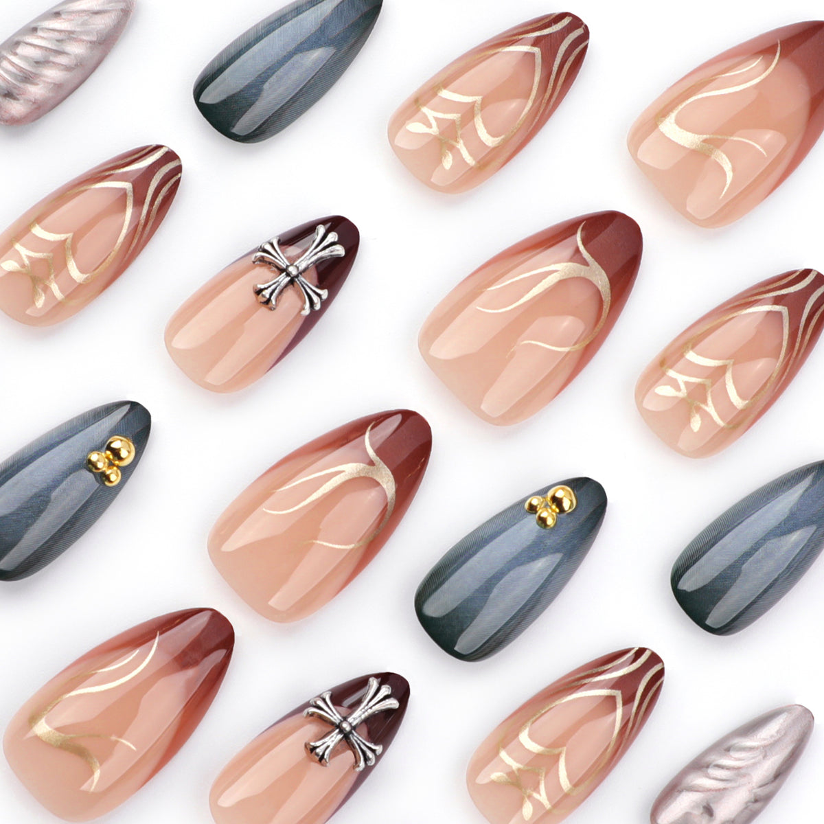 Kunstvolle und elegante Nagelverzierung Brehn