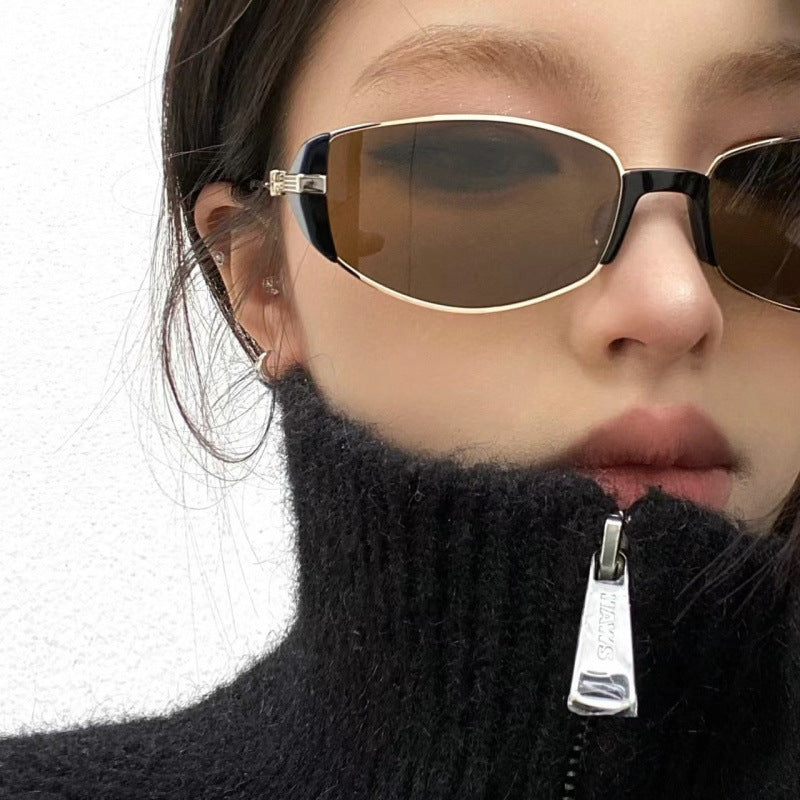 Damen elegante Lesebrille mit metallischem Rahmen Brehn