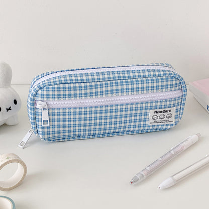 Karierter Bleistiftetui Organizer