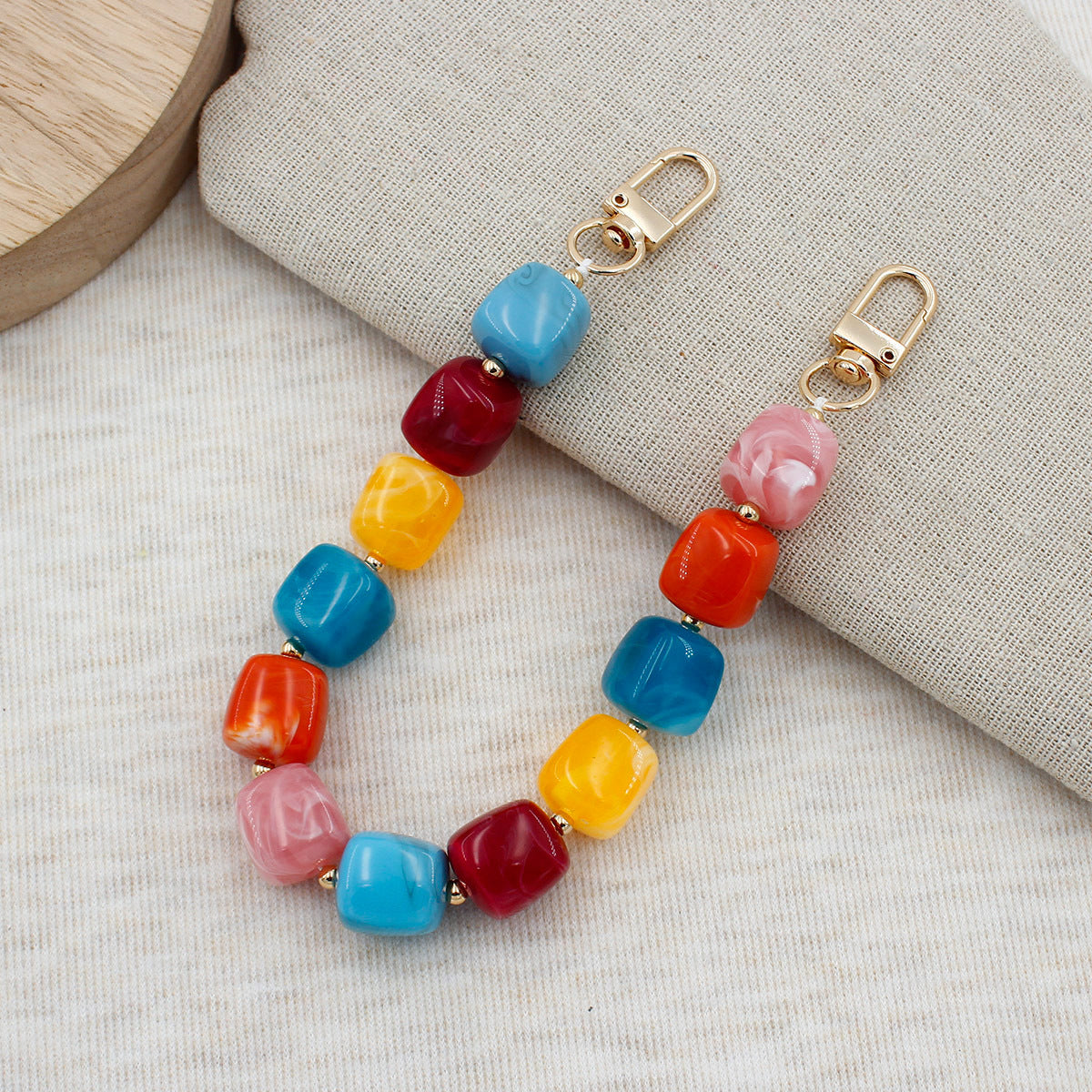Chunky Beaded Brillen Kette Brehn