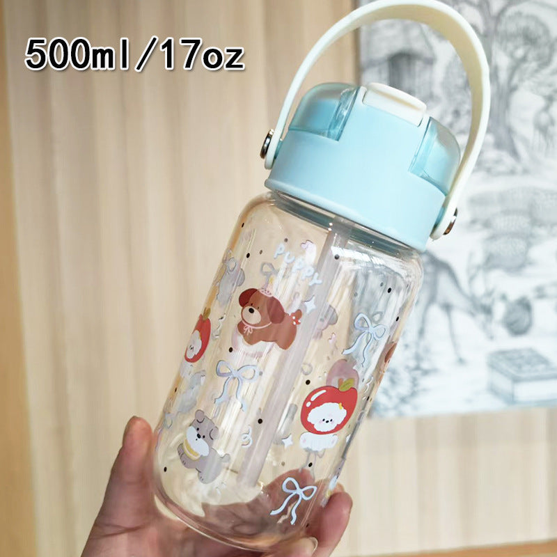 Damen kreative Trinkflasche mit integrierter Silikon-Trageschlaufe Brehn