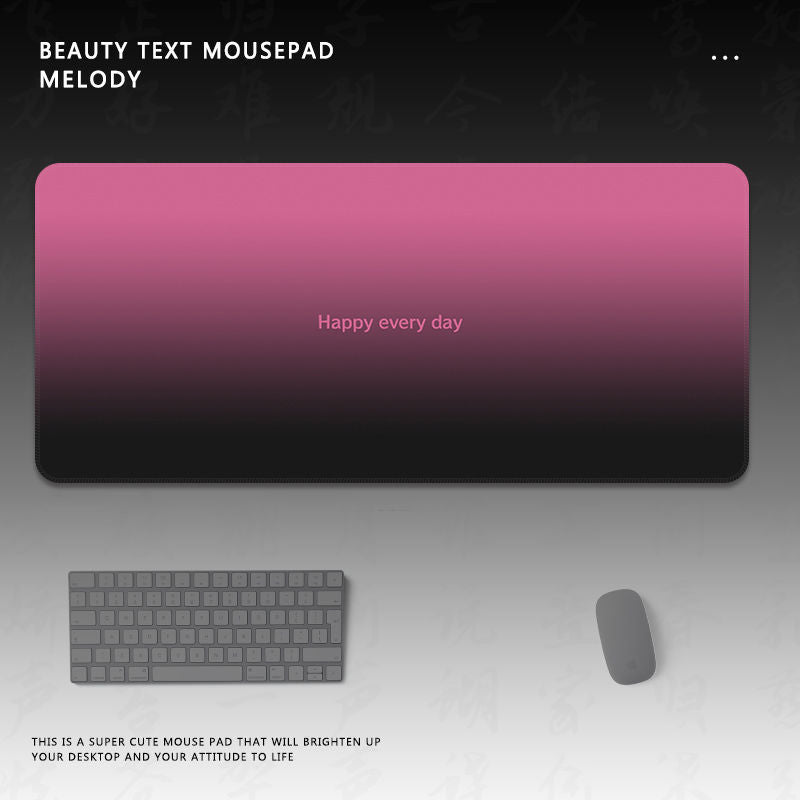 Motivationaler Text Gaming-Mauspad