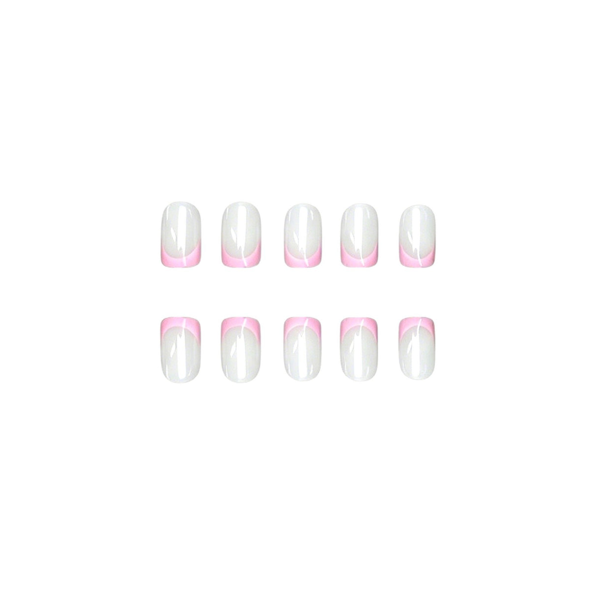 Elegante Ombre French Tip Nagel Set Brehn