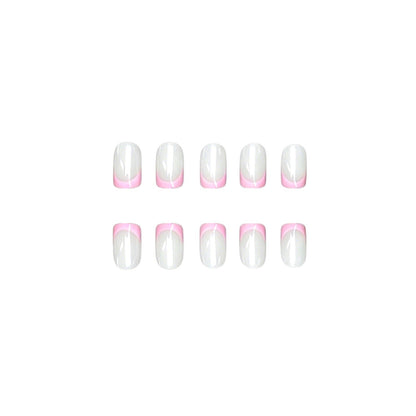 Elegante Ombre French Tip Nagel Set Brehn