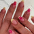 Blumenakzent Französische Spitze Press-On Nagelset Brehn