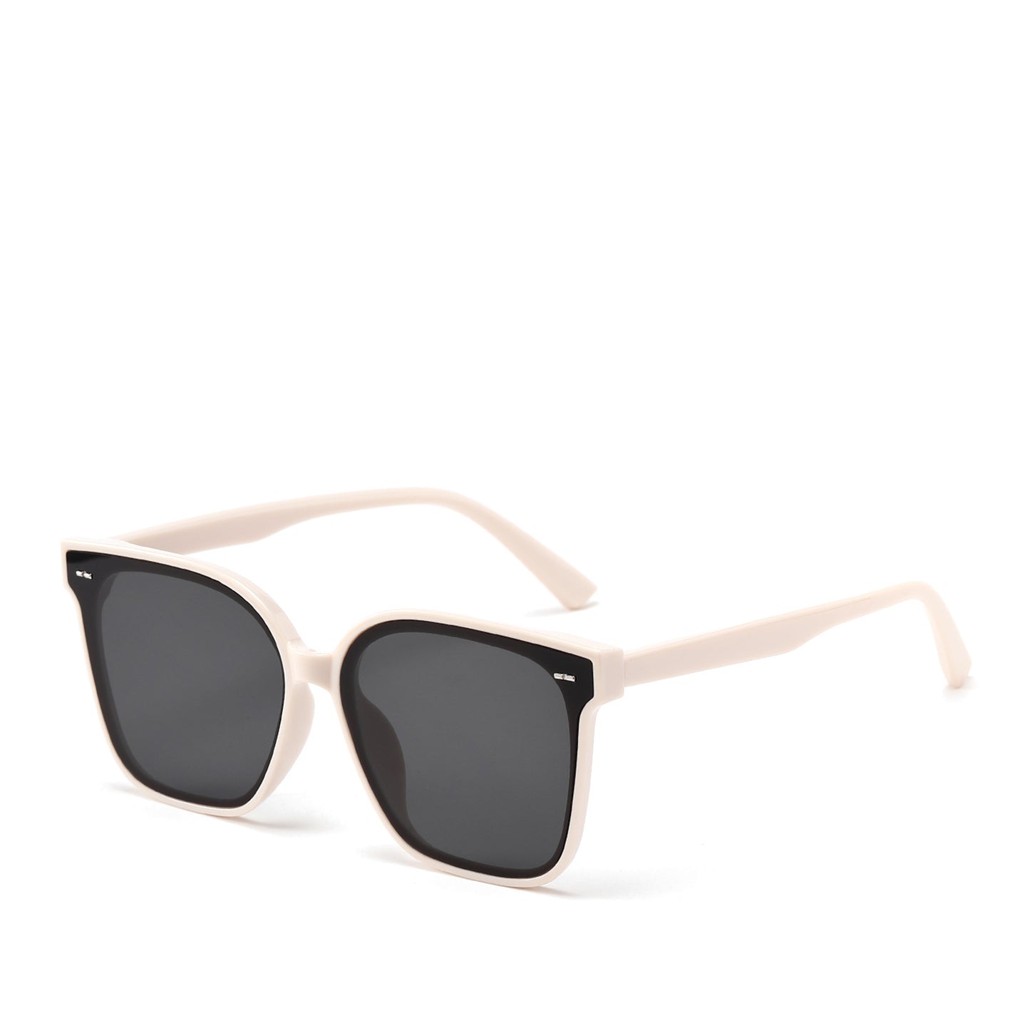 Damen moderne quadratische Sonnenbrille mit transparentem Rahmen Brehn 1780030387