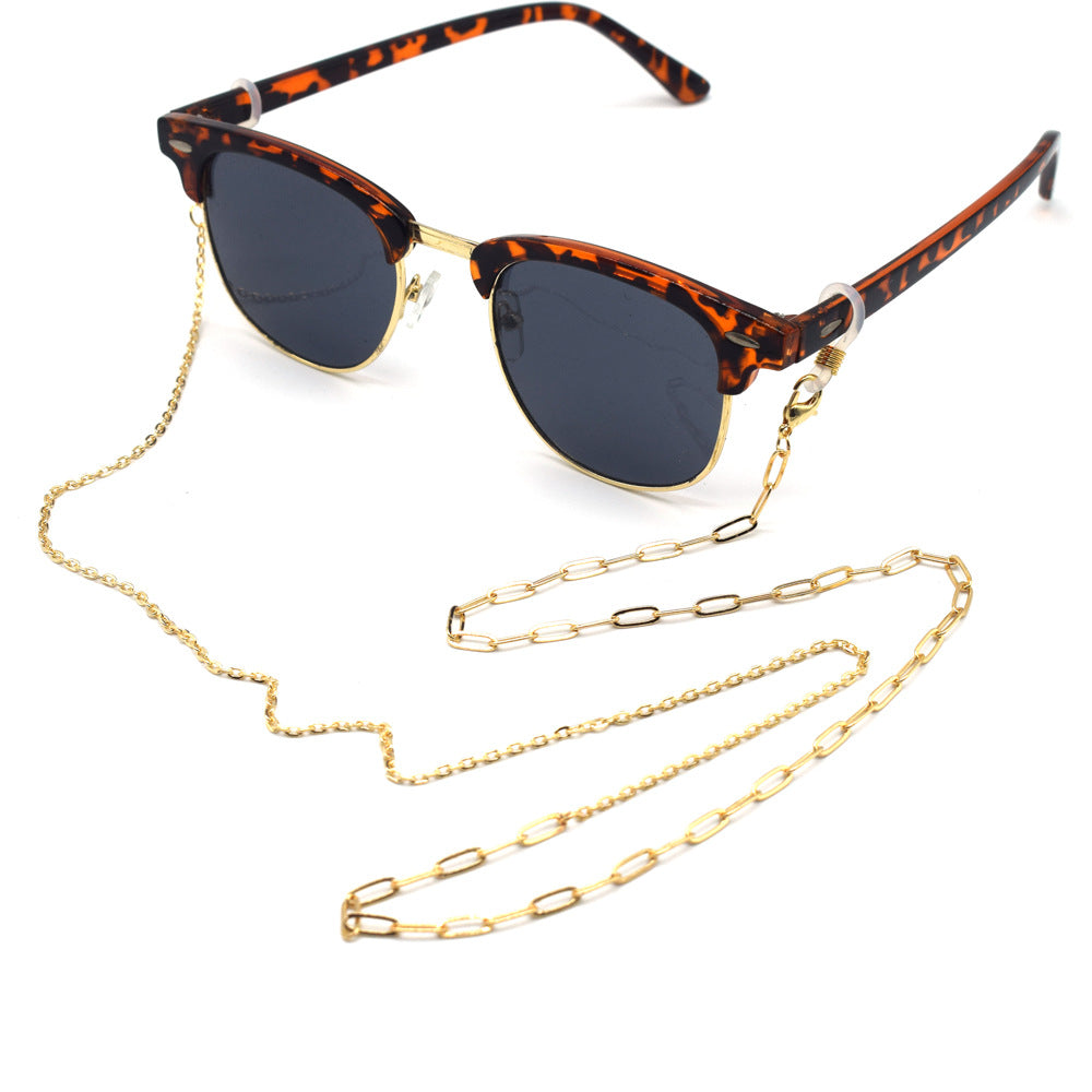 Fashion-Forward Metall Brillen Kette Brehn