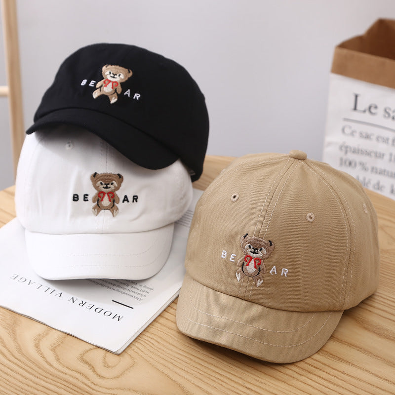Damen Süße Bären-Stickerei Baseballmütze Brehn