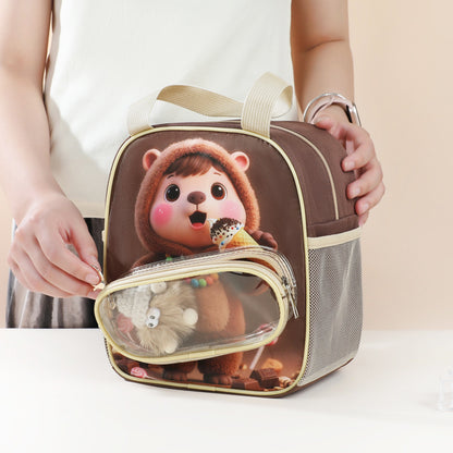 Themen Katzen Mittagessen Tasche Brehn