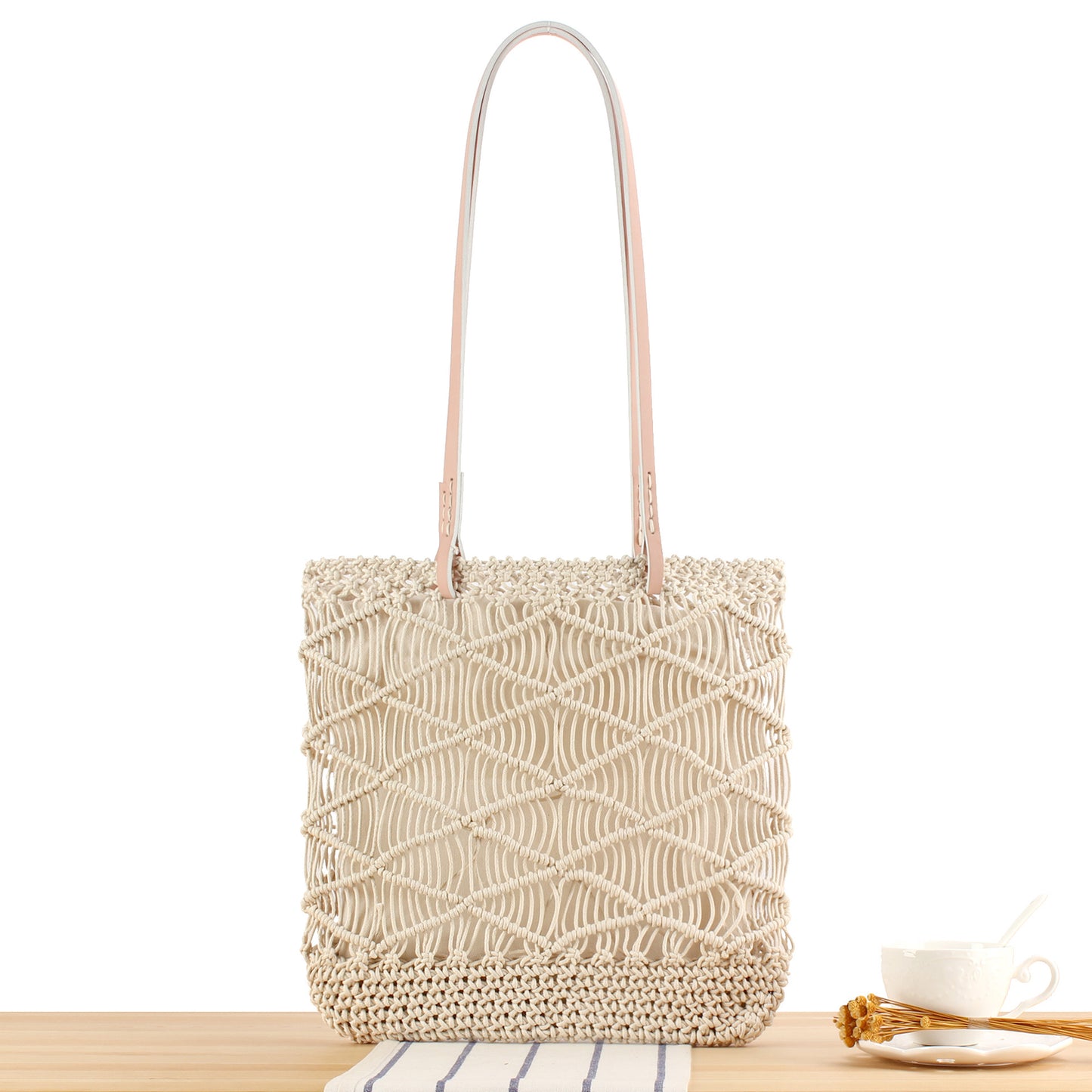 Modische Makramee Tote-Tasche Brehn