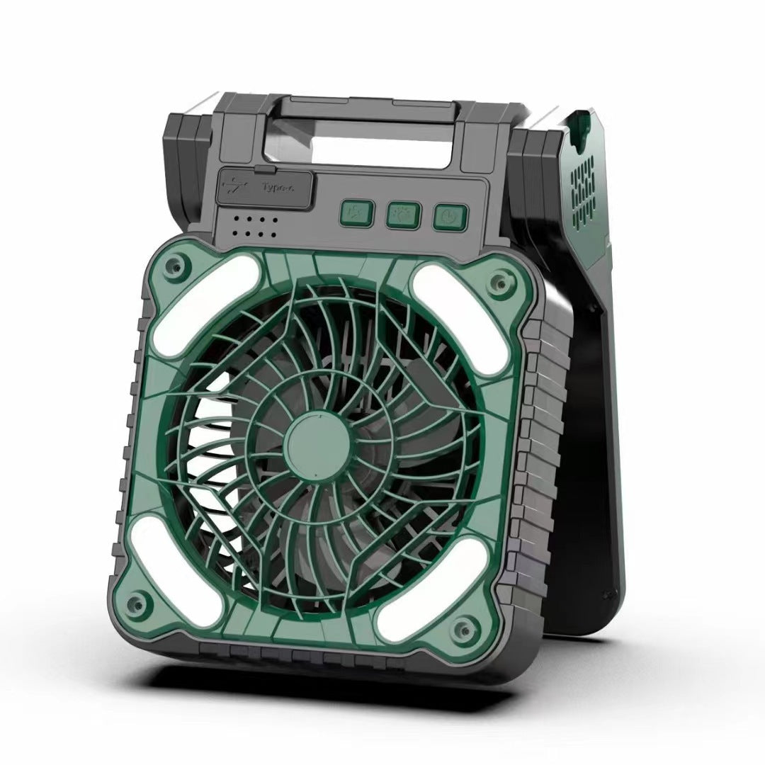 Unisex tragbarer Campingventilator mit LED-Beleuchtung Brehn
