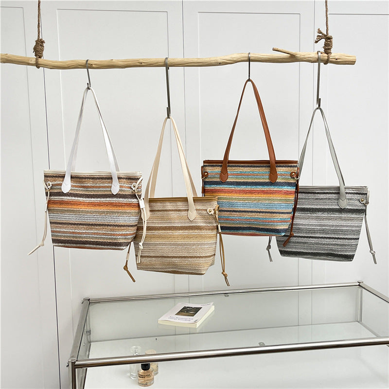 WoStylish Gewebte Strandtasche Brehn