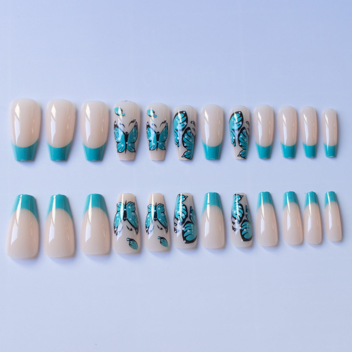 Künstlerisches Schmetterling Nagelkunstset
