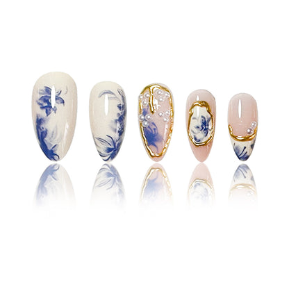Blumendesign Acryl-Nagelverlängerungen Brehn