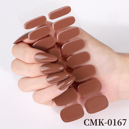 Glänzende Press-On Nail Wraps