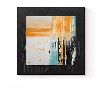 Abstrakte expressionistische Leinwandkunst für Wände