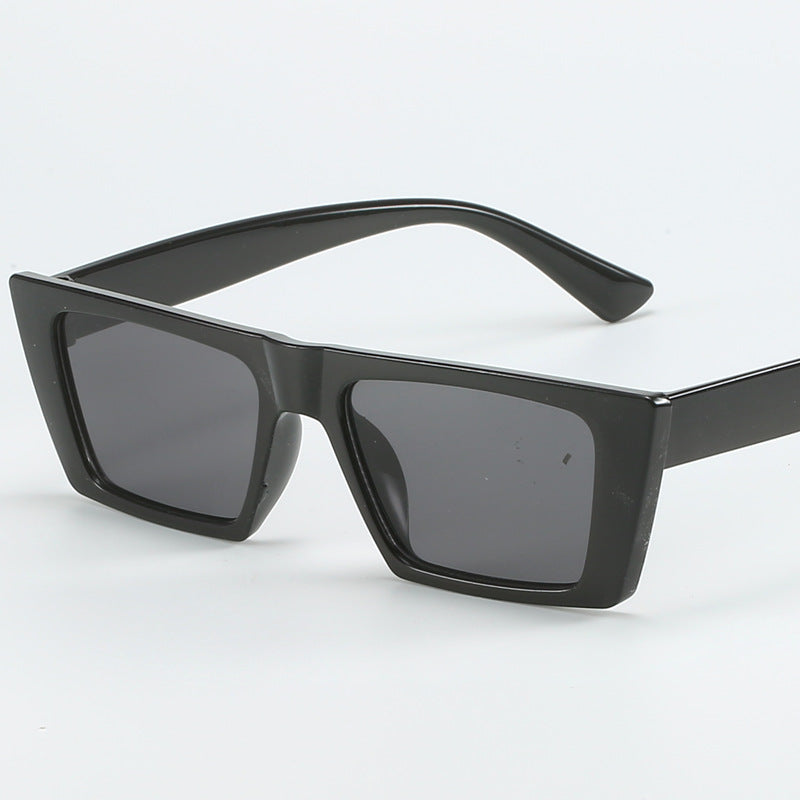 Damen geometrische Sonnenbrille mit trendigem, eckigem Rahmen Brehn