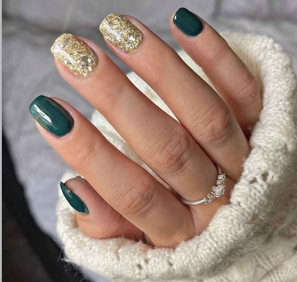 Glitzerndes Press-On Nagelset Brehn