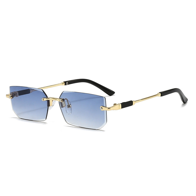 Damen elegante und modische Sonnenbrille mit transparentem Rahmen Brehn